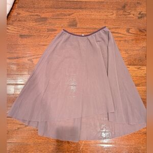 Baretto Dancewear High Low purple skirt S/M